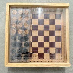 Vintage Woodman Collection Checkers Set In Wooden Box - NEW
